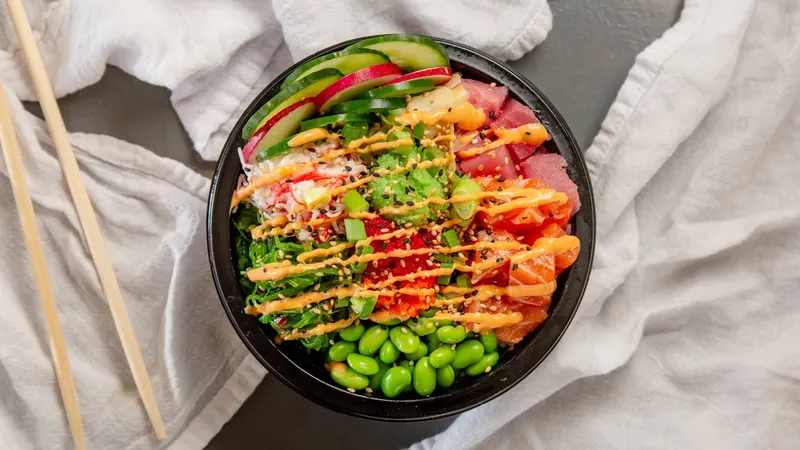 Regular Bowl at Fishology Poke Bar